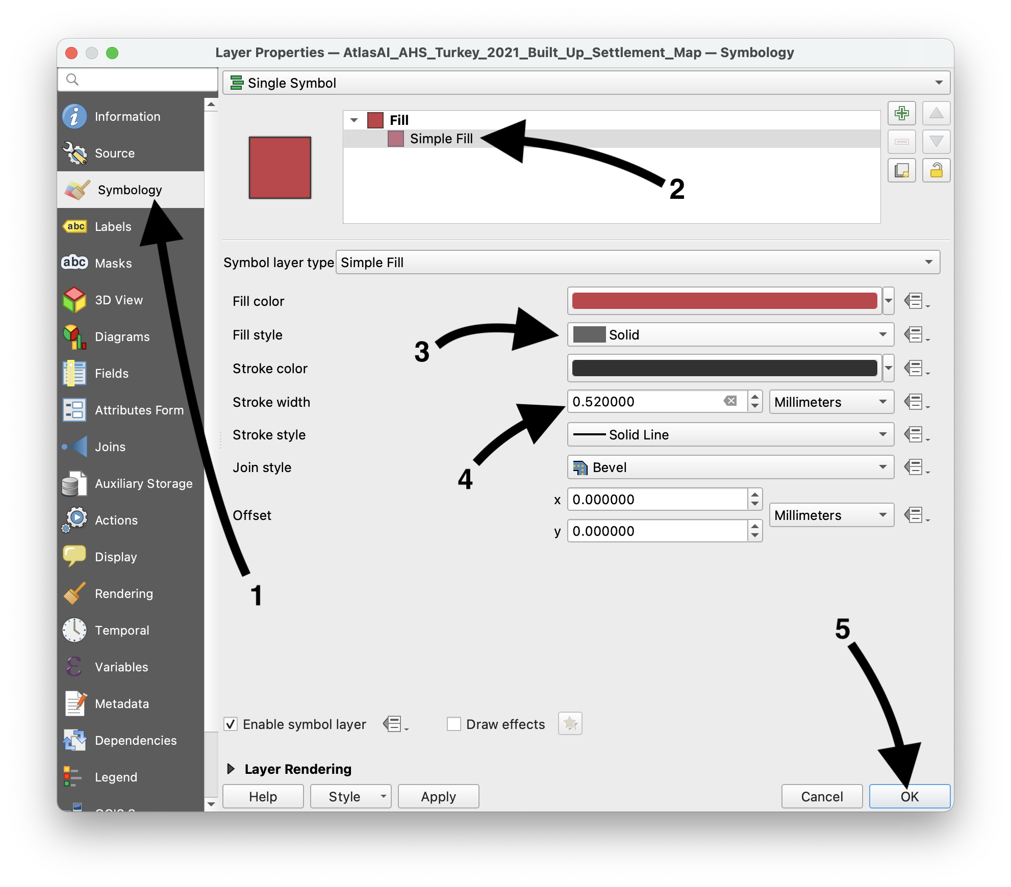 Figure 3. Setting transparency