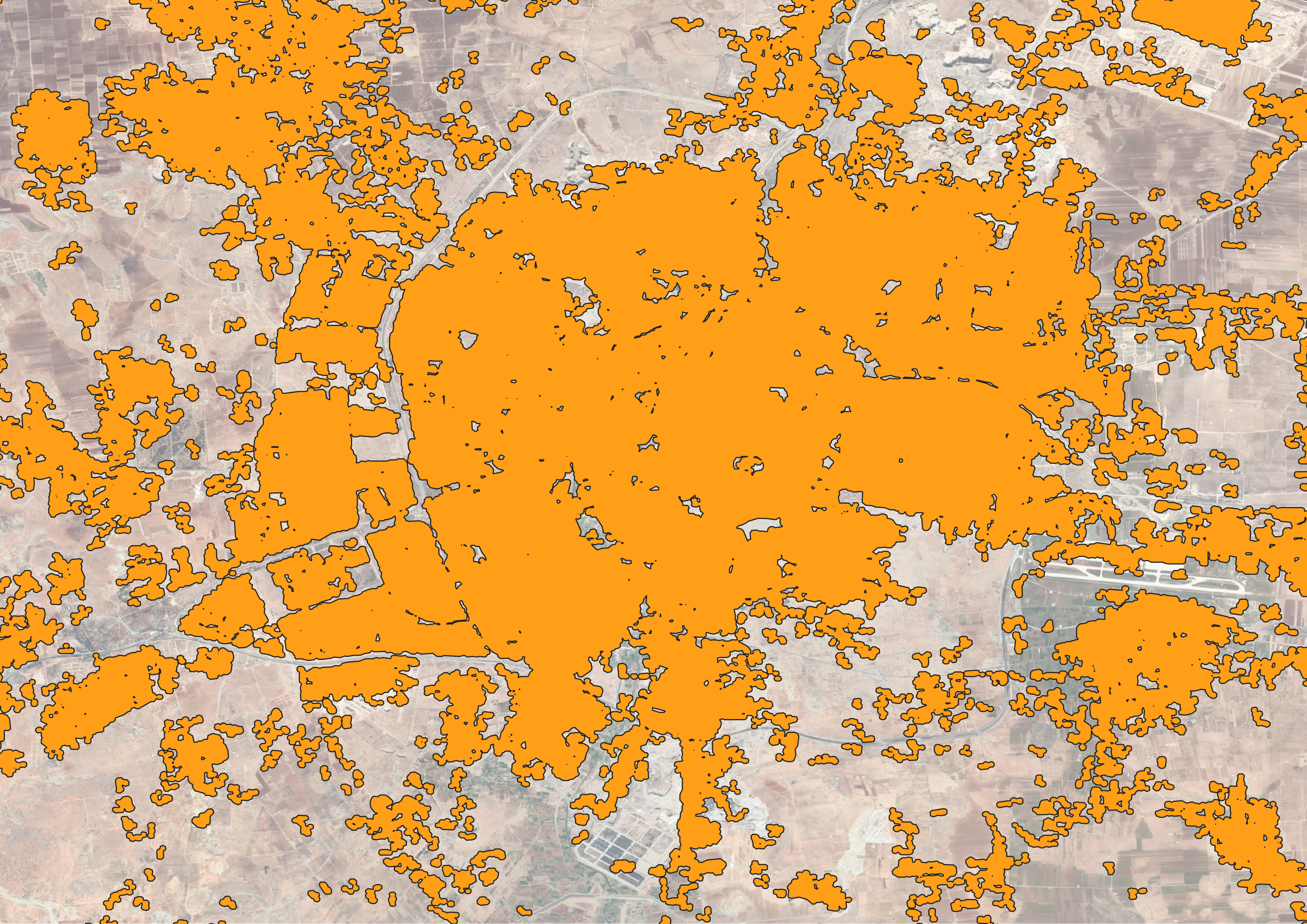 Figure 1. Syria Built Up Settlement Map